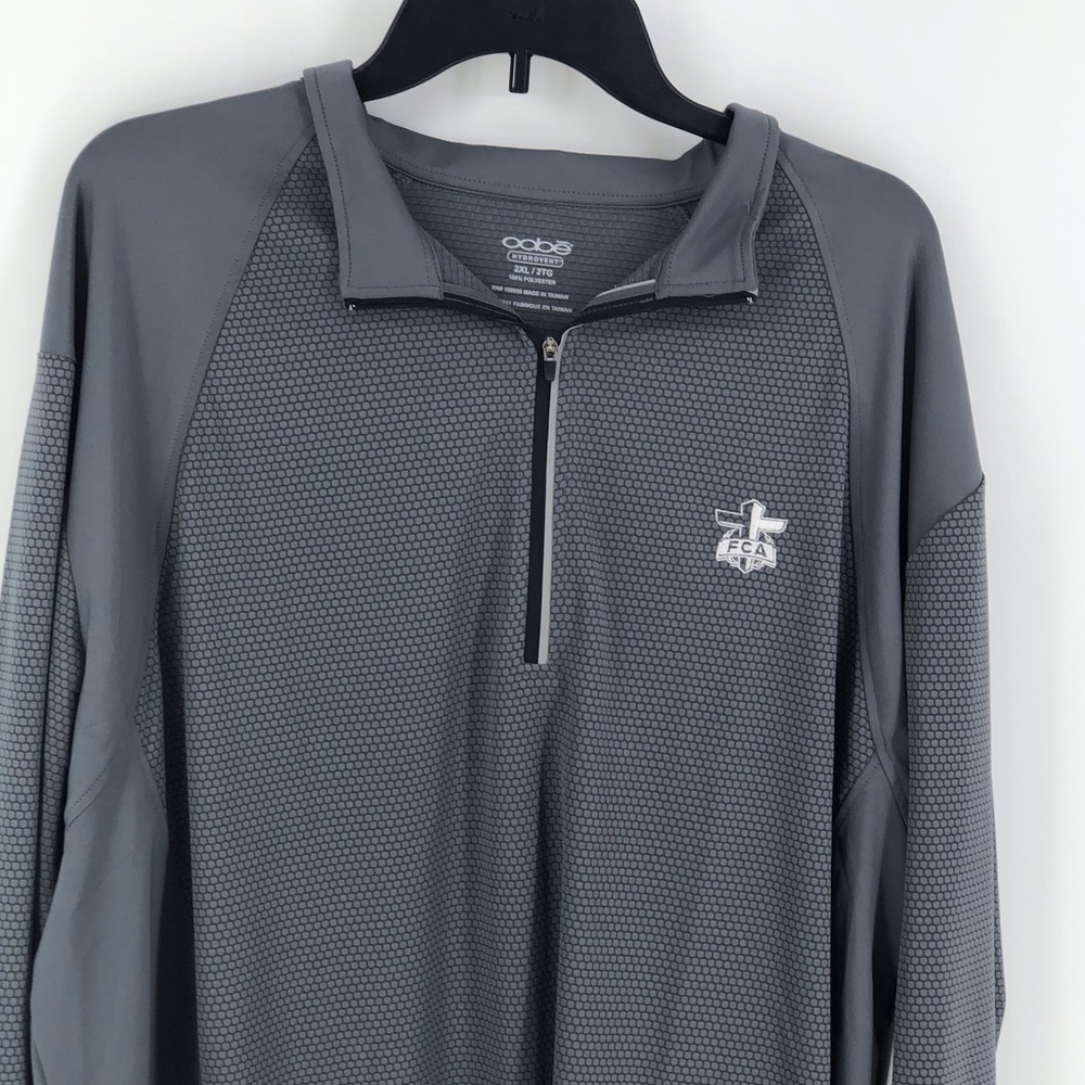 Men’s OOBE 1/4 zip Impulse Charcoal Gray Shirt 2XL